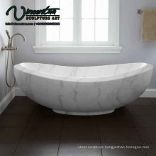 2018 New Freestanding White Marble Bathtub Price For Sale